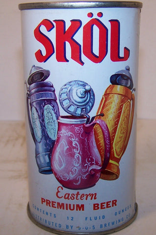 Skol Eastern premium beer, USBC N.L rolled can, grade 1/1+