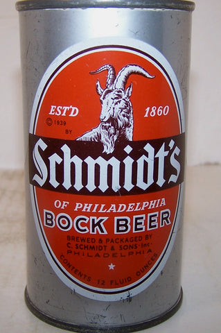 Schmidt's Bock Beer, USBC 131-33 Grade 1/1- tough bock can