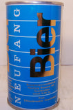 Neufang Bier, rolled can, very clean, Grade A1+